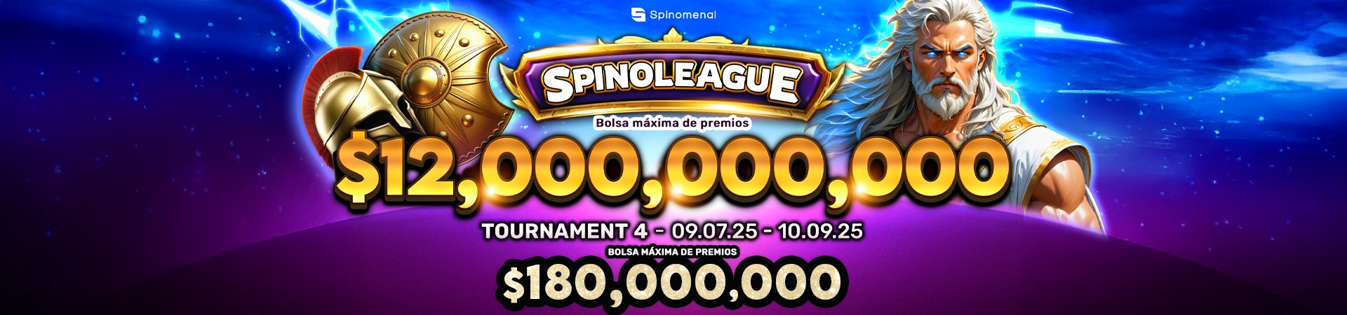 Spinoleague by Spinomenal - 🎰 Spinoleague 2025 – ¡Gira, escala posiciones y gana hasta 16.800.000.000 ARS!